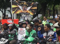 Penampakan Aksi Demo Ojol di Banyak Daerah