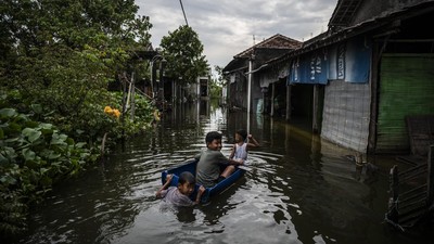 Tanggul Sungai Tuntang Jebol, 11 Desa di Demak Terendam Banjir