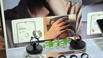 Perangkat ini adalah Acer Free Sense, cincin pintar yang bisa memantau kesehatan penggunanya. Foto: Fino Yurio Kristo/detikINET