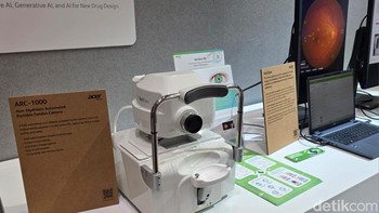 Selain komputer dan perangkat lain, Acer juga mulai terjun ke industri kesehatan dengan divisi Acer Medical. Salah satu teknologinya adalah VeriSee DR yaitu perangkat lunak diagnostik dibantu AI untuk retinopati diabetik (DR) yang mengidentifikasi pasien DR berisiko tinggi. Model AI intinya dilatih dari gambar yang diberi label oleh spesialis retina dan software tersebut telah divalidasi dalam uji klinis. Foto: Fino Yurio Kristo/detikINET