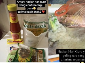 Hadiah Unik Buat Hari Guru, 10 Ekor Ikan Kembung dan Minyak Goreng