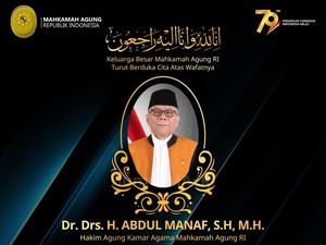 Kabar Duka, Hakim Agung Abdul Manaf Meninggal Dunia