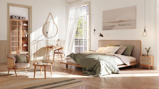 Ilustrasi cermin di kamar