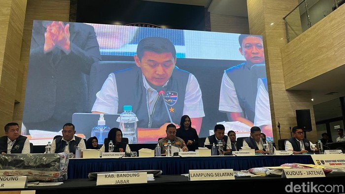 Jumpa pers kasus Grup FB Fantasi Sedarah dan Suka Duka di Bareskrim Polri. (Rumondang/detikcom)