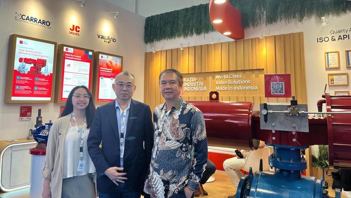 Katup Indonesia Pamer Alat Kontrol Aliran Migas untuk Cegah Kebocoran.