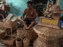 Kerajinan Eceng Gondok dari Semarang Tembus Pasar Internasional