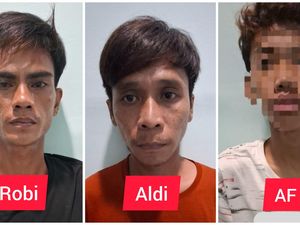 3 Pemalak Ancam Tusuk Wisatawan di Kambang Iwak Palembang Ditangkap Polisi