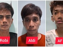 3 Pemalak Ancam Tusuk Wisatawan di Kambang Iwak Palembang Ditangkap Polisi