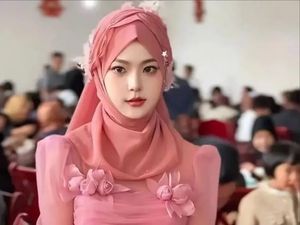 Viral Pengantin Cantik Berhijab Ini Dikira Buatan AI, Begini Penampilannya