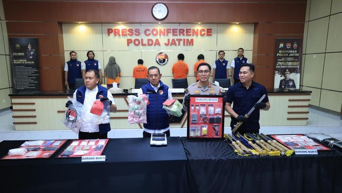Pengedar narkoba jaringan Malaysia diungkap Polda Jatim