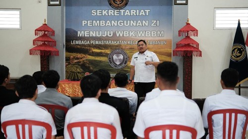 Petugas Lapas Kelas IIB Tabanan siap dibekali latihan judo.