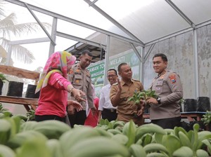 Kapolres Blitar Kagum Inovasi Ketahanan Pangan Warga Minggirsari