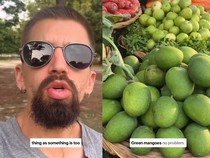 Bule Ini Takjub Banyak Makanan India Pakai Bahan Mentah