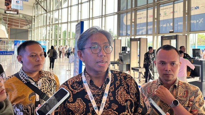 Deputi Eksplorasi, Pengembangan, dan Manajemen Wilayah Kerja Rikky Rahmat Firdaus, ditemui dalam IPA Convex 2025, di ICE BSD, Tangerang, Rabu (22/5/2025).