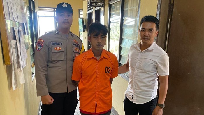 Heri Priyatno ditangkap polisi karena mencuri Bahan Bakar Minyak (BBM) jenis solar milik tetangganya.