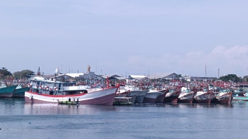 Kapal-kapal ikan di Pelabuhan Benoa, Denpasar, Bali, Kamis (22/5/2025). (Ni Made Lastri Karsiani Putri/detikBali)