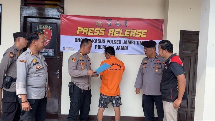 Pelaku pencurian kloset di gedung Bank 9 Jambi diamankan polisi