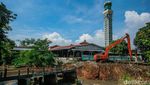 Penampakan Jembatan Kampung di Tambun-Cibitung Putus Diterjang Arus Kali