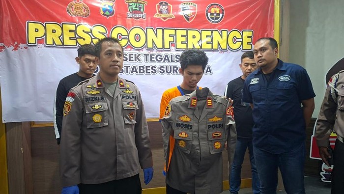 Moses, perwira gadungan Polda Jatim yang ngaku bisa mutasi pelaku penipuan anggota Polres Probolinggo