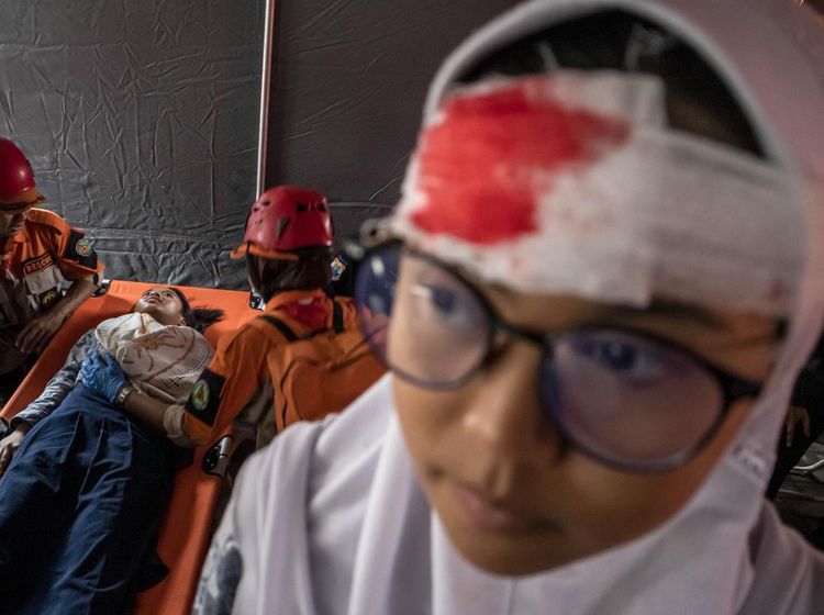 Simulasi Penanggulangan Bencana Gempa Bumi di Cimahi