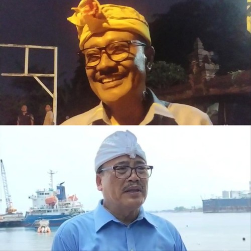 Dua calon ketua DPD I Golkar Bali, I Nyoman Sugawa Korry dan Gde Sumarjaya Linggih alias Demer. (Dok. detikBali)