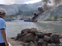 2 Kapal Terbakar di Pelabuhan Bungus Padang, 1 Milik Pemkab Mentawai