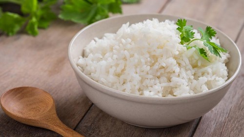 White rice in bowl
