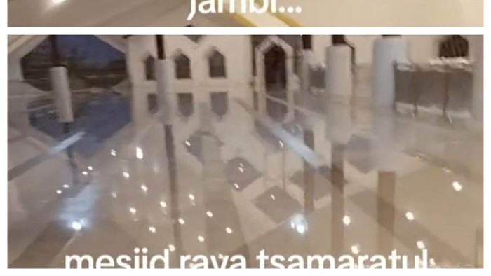 Islamic Center, Jambi, bocor dan lantai tergenang air