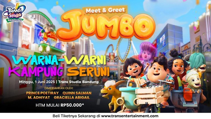 Akhirnya yang ditunggu-tunggu datang juga! Geng JUMBO, karakter animasi lokal yang lagi hits, akan hadir pertama kali di Bandung.