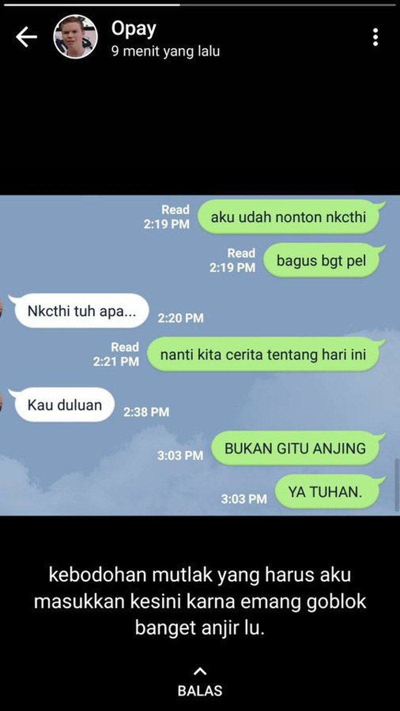 Kumpulan chat kocak warganet