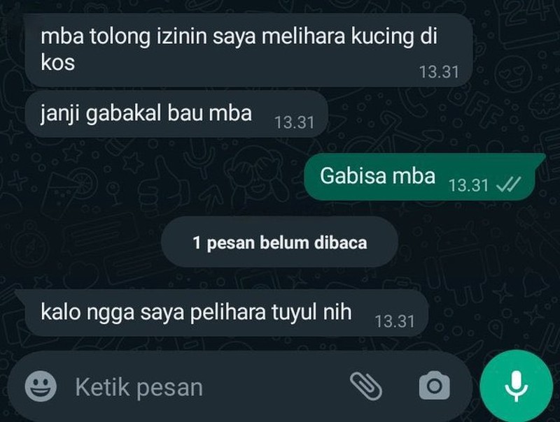 Kumpulan chat kocak warganet