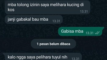 Lebih baik pelihata kucing atau tuyul? Foto: X.com