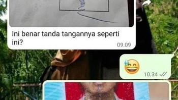 Ketika tanda tangan unik dipertanyakan... Foto: X.com