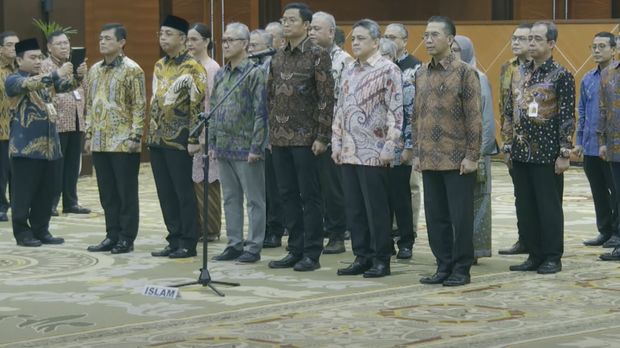 Pelantikan pejabat eselon I  Kementerian Keuangan, Jumat (23/5/2025). (YouTube/Kementerian Keuangan)