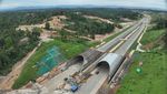 Penampakan dari Udara Proyek Jembatan Satwa di Tol IKN