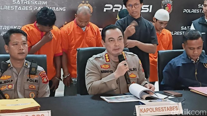 Polrestabes Palembang ungkap kasus Operasi Sikat Musi I 2025.