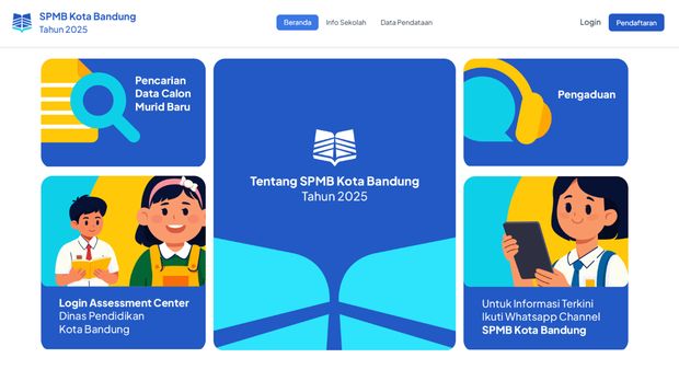 SPMB Kota Bandung mulai rangkaian seleksi. Cek informasinya di sini.