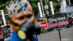 Aksi Tuntut Kejahatan Korporasi Terhadap Ekologis di DPR