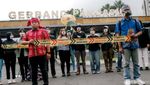 Aksi Tuntut Kejahatan Korporasi Terhadap Ekologis di DPR