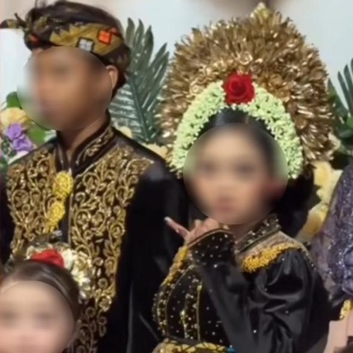 Video pernikahan anak SMP di Lombok, Nusa Tenggara Barat (NTB), viral di media sosial. (Tangkapan layar)