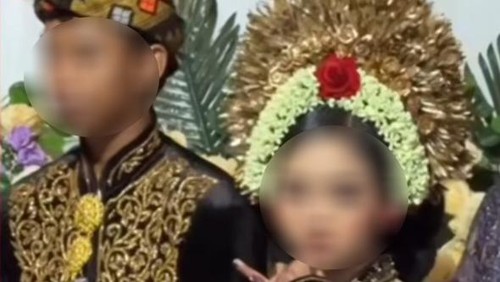 Video pernikahan anak SMP di Lombok, Nusa Tenggara Barat (NTB), viral di media sosial. (Tangkapan layar)