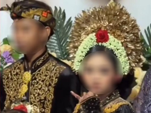 Video pernikahan anak SMP di Lombok, Nusa Tenggara Barat (NTB), viral di media sosial. (Tangkapan layar)