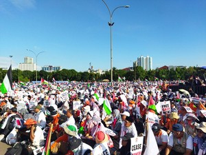 PKS Gelar Aksi Selamatkan Gaza di Kemayoran, Dihadiri Sejumlah Tokoh