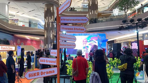  Muslim-Friendly K-Travel with Kingdom Friends di Pakuwon Mall Bekasi, Korea Tourism Organization (KTO). (CNBC Indonesia/Fergi Nadira)