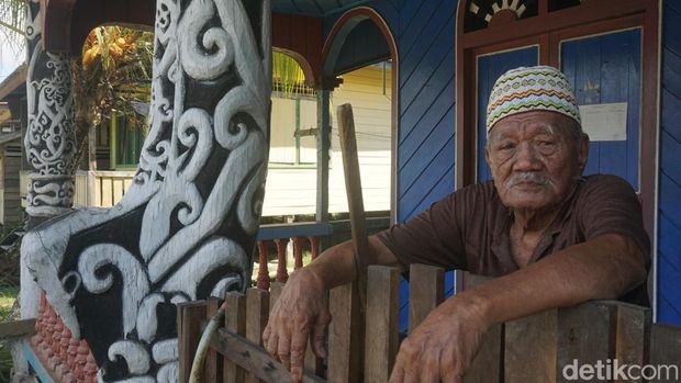 Kirib Jalung (82), tetua Desa Naha Aya di Bulungan.