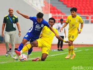 Gol Morelatto Bawa Barito Putera Unggul Tipis 2-1 atas PSIS Semarang