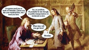 Kerja di akhir pekan? No way. Foto: Key Ra via Bored Panda