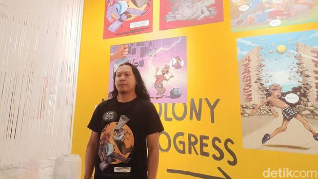 Pameran ROOTS di Gianyar, Bali, Jumat (23/5/2025).