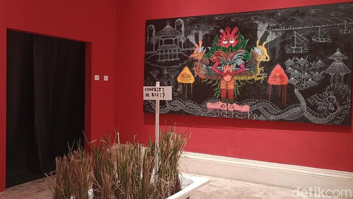 Pameran ROOTS di Gianyar, Bali, Jumat (23/5/2025).