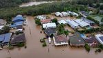 Penampakan dari Udara Banjir Besar Terjang Australia